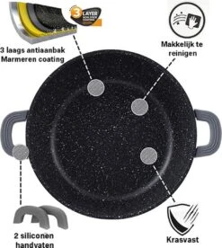 Cheffinger 28cm Lage Kookpot / Braadpan - CF-SC28 -Kwaliteitskeukenwinkel Voor Thuis 1072x1200 2
