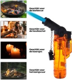 Prof Turbo Aansteker - Stormaansteker - Kaarsen - BBQ - Sigaren - 1 St -Kwaliteitskeukenwinkel Voor Thuis 1078x1200