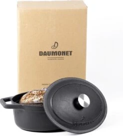 Gietijzeren Braadpan - Sudderpan Zwart Van Daumonet - Ovaal - Ø 29 Cm - 3 Liter - 100% PFAS & PFOA Vrij - Emaille - Geschikt Voor Alle Warmtebronnen - Elektrisch - Gas - Halogeen - Inductie - Keramisch - Vaatwasserbestendig -Kwaliteitskeukenwinkel Voor Thuis 1087x1200