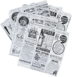 Rainbecom - 50 Stuks - 19 X 17 Cm - Hamburger Zakje Papier - Vetvrij Papier - Papieren Zak Voor Sandwiches - Krant -Kwaliteitskeukenwinkel Voor Thuis 1119x1200