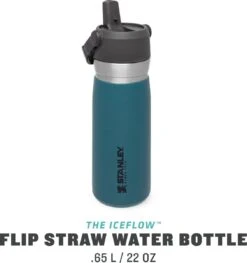 Stanley The IceFlow™ Flip Straw Water Bottle 0,65L - Thermosfles - Lagoon -Kwaliteitskeukenwinkel Voor Thuis 1129x1200