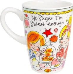 Blond Amsterdam Even Bijkletsen Beker XL 500 Ml - Mint Rand -Kwaliteitskeukenwinkel Voor Thuis 1183x1200