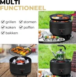 Ozocozy BBQ-ONE Houtskool Tafelbarbecue - Ø30 Cm- Zwart - Incl. Draagtas, Siliconen Bakkwast En RVS-Barbecuetang 19 Ozocozy BBQ-ONE Houtskool Tafelbarbecue - Ø30 Cm- Zwart - Incl. Draagtas, Siliconen Bakkwast En RVS-Barbecuetang -Kwaliteitskeukenwinkel Voor Thuis 1193x1200 1
