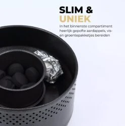 Ozocozy BBQ-ONE Houtskool Tafelbarbecue - Ø30 Cm- Zwart - Incl. Draagtas, Siliconen Bakkwast En RVS-Barbecuetang 14 Ozocozy BBQ-ONE Houtskool Tafelbarbecue - Ø30 Cm- Zwart - Incl. Draagtas, Siliconen Bakkwast En RVS-Barbecuetang -Kwaliteitskeukenwinkel Voor Thuis 1197x1200 7