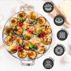IRONO Poffertjespan Set - Incl. Doseerfles, Kwast En Vork - Poffertjespan Inductie En Electrisch - Poffertjesmaker 19 Poffertjes - Poffertjes Maken - Spuitfles - Cadeau Voor Mannen En Vrouwen 9 IRONO Poffertjespan Set - Incl. Doseerfles, Kwast En Vork - Poffertjespan Inductie En Electrisch - Poffertjesmaker 19 Poffertjes - Poffertjes Maken - Spuitfles - Cadeau Voor Mannen En Vrouwen -Kwaliteitskeukenwinkel Voor Thuis 1198x1200 15
