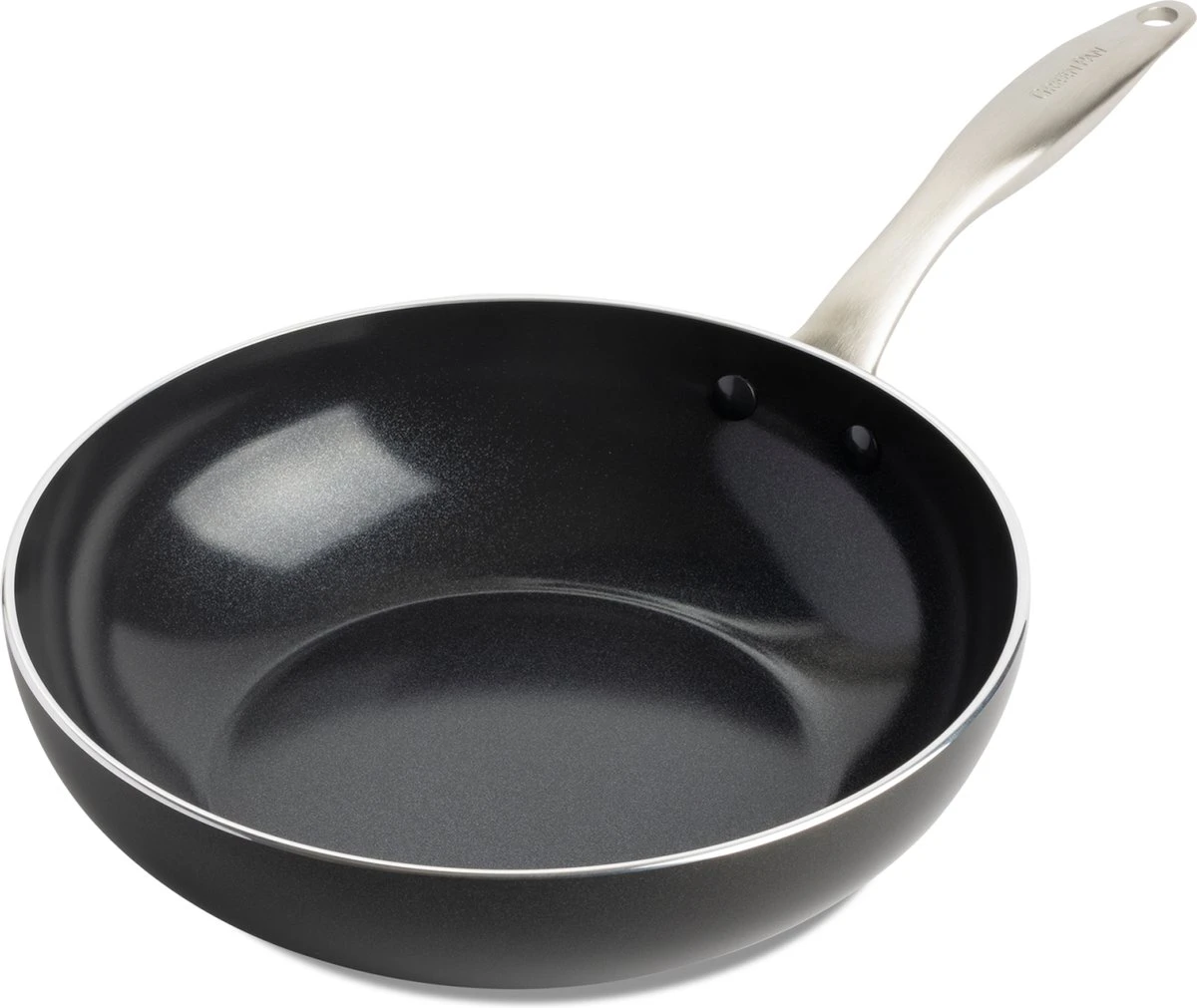 GreenPan Wokpan - Royal Black - ø 28 Cm - Keramische Anti-aanbaklaag 1 GreenPan Wokpan - Royal Black - ø 28 Cm - Keramische Anti-aanbaklaag