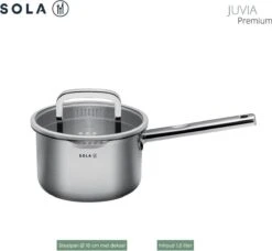 Sola Pannenset Juvia - 4 Delig - Ø 16,16,18,20 Cm - Zilver - RVS - Sandwichbodem -Kwaliteitskeukenwinkel Voor Thuis 1200x1110 2