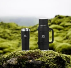 MacGyver RVS Thermoskan 1.5 Ltr – RVS Thermosbeker 0,55 Ltr - Langdurig Warm/koud - Zwart -Kwaliteitskeukenwinkel Voor Thuis 1200x1145