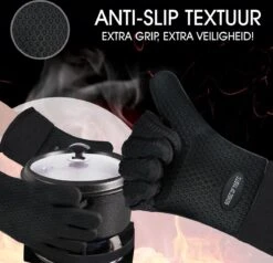 Sense Of Taste Ovenwanten - 2 Stuks - Ovenhandschoenen - Hittebestendig - 230°C - Siliconen - Zwart - Koken - Extra Lang -Kwaliteitskeukenwinkel Voor Thuis 1200x1154 1
