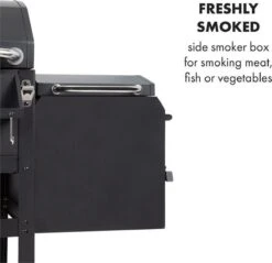 Klarstein Kingsville Double Barbecue - Houtskool- En Gasbarbecue - Smoker BBQ - Inclusief Deksels En Thermometer - Met 2 Roosters - Zwart -Kwaliteitskeukenwinkel Voor Thuis 1200x1161 2