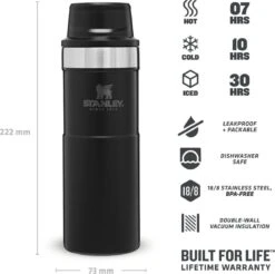 Stanley Trigger-Action Travel Mug 0.47L - Thermosfles - Matt Black 25 Stanley Trigger-Action Travel Mug 0.47L - Thermosfles - Matt Black -Kwaliteitskeukenwinkel Voor Thuis 1200x1195