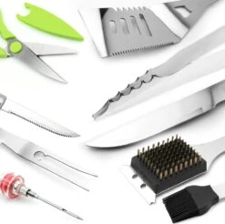 Saveur Royal® 35-delige Barbecue Gereedschapset In Roestvrij Staal - BBQ Grill Set Met Draagtas - Barbecuegerei-sets - Barbecue Accessoires Gereedschap - 35-delig -Kwaliteitskeukenwinkel Voor Thuis 1200x1195 9