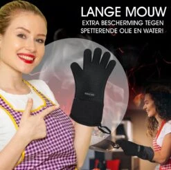 Sense Of Taste Ovenwanten - 2 Stuks - Ovenhandschoenen - Hittebestendig - 230°C - Siliconen - Zwart - Koken - Extra Lang -Kwaliteitskeukenwinkel Voor Thuis 1200x1196 4