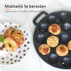Ocina Poffertjespan Accessoires Set - Doseerfles - Poffertjes Spuitfles - 6x Poffertjes Vork - Kwast - Siliconen Kwast - Bakkwast - Gratis Poffertjes E-Book -Kwaliteitskeukenwinkel Voor Thuis 1200x1198 18