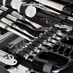 Mountain Jack® 40-Delige Luxe BBQ Grill Accessoires Set In Roestvrij Staal – Barbecue Gereedschap – Tangenset, Vlees Thermometer, Vleestang, Borstel, Spiezen, Vleesmes, Vleesvork -Kwaliteitskeukenwinkel Voor Thuis 1200x1199 4