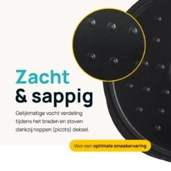 MOA Gietijzeren Braadpan - Inhoud 7,1 Liter - 29CM - Rond - Alle Warmtebronnen - Ook Voor Inductie - Gewicht 7,6 Kg - Zwart - MC29B -Kwaliteitskeukenwinkel Voor Thuis 1200x1200 1007