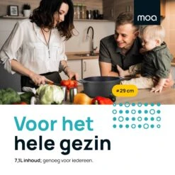 MOA Gietijzeren Braadpan - Inhoud 7,1 Liter - 29CM - Rond - Alle Warmtebronnen - Ook Voor Inductie - Gewicht 7,6 Kg - Zwart - MC29B -Kwaliteitskeukenwinkel Voor Thuis 1200x1200 1009