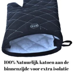 Gohh 2 Canvas Ovenhandschoenen Ovenwanten Zwart - 33 Cm (tot 300 Graden) -Kwaliteitskeukenwinkel Voor Thuis 1200x1200 1057