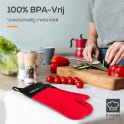KitchenLove Ovenwanten - 2 Stuks Ovenhandschoenen - Hittebestendig Tot 250 °C - Siliconen - Rood 11 KitchenLove Ovenwanten - 2 Stuks Ovenhandschoenen - Hittebestendig Tot 250 °C - Siliconen - Rood -Kwaliteitskeukenwinkel Voor Thuis 1200x1200 1086