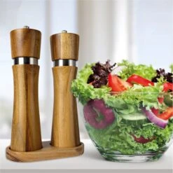 Nimma® Peper En Zoutmolen Set - Incl Navul Lepel - Verstelbare Maalgraad - Acacia Hout -Kwaliteitskeukenwinkel Voor Thuis 1200x1200 1111