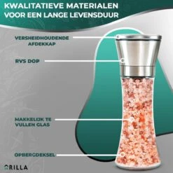 Peper En Zoutmolen Set - RVS Zout En Peperstel - Zoutvaatje En Pepermolen - 2 In 1 -Kwaliteitskeukenwinkel Voor Thuis 1200x1200 1128