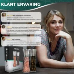 Peper En Zoutmolen Set - RVS Zout En Peperstel - Zoutvaatje En Pepermolen - 2 In 1 -Kwaliteitskeukenwinkel Voor Thuis 1200x1200 1131