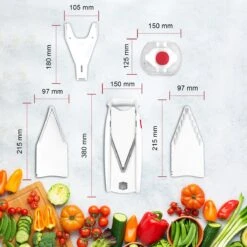 Börner Mandoline V5 PowerLine - Inclusief Opbergbox - Geleverd In Mooie Doos - 6-delige Set - 7 Snijdiktes - Geschikt Als Frietsnijder - BPA-vrij En Roestvrij - Grijs -Kwaliteitskeukenwinkel Voor Thuis 1200x1200 1141