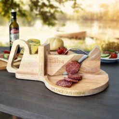 MikaMax Worst Guillotine - Worstsnijder - Worst Snijplank - Sausage Guillotine - Makkelijk Schoon Te Maken - RVS Mes - Bamboe - 30 X 19cm -Kwaliteitskeukenwinkel Voor Thuis 1200x1200 1155