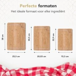 Rochester Snijplanken Hout – Borrelplank – Serveerplank - 3-Delig – Organisch Bamboe – Luxe Design – Hygienisch En Duurzaam -Kwaliteitskeukenwinkel Voor Thuis 1200x1200 1171