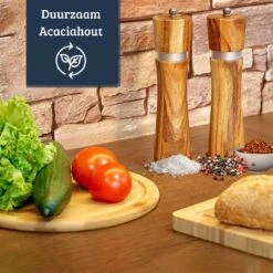 UNBOX Peper En Zoutmolen Set - Pepermolen - Zoutmolen - BBQ Accesoires - Acacia Hout - RVS -Kwaliteitskeukenwinkel Voor Thuis 1200x1200 1206