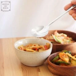 House Of Husk 1 Persoons Chopstick Lepel Set - 1 Paar Metalen Koreaanse Eetstokjes - Inclusief Eetlepel En Houder - RVS - Metaal - Eetstokjes - Koreaans - Vaatwasserbestendig - Sushi Chopsticks - Noodles - Zilver -Kwaliteitskeukenwinkel Voor Thuis 1200x1200 1243