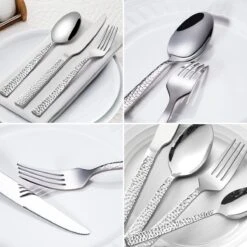 Deleca 6 Persoons Bestekset Deluxe (30-delig) - Vorken, Lepels En Messen - Vaatwasserbestendig - Gehamerd - Zilver / RVS 14 Deleca 6 Persoons Bestekset Deluxe (30-delig) - Vorken, Lepels En Messen - Vaatwasserbestendig - Gehamerd - Zilver / RVS -Kwaliteitskeukenwinkel Voor Thuis 1200x1200 1279