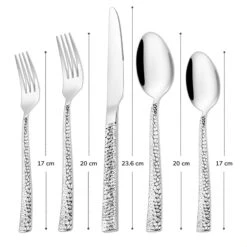 Deleca 6 Persoons Bestekset Deluxe (30-delig) - Vorken, Lepels En Messen - Vaatwasserbestendig - Gehamerd - Zilver / RVS 15 Deleca 6 Persoons Bestekset Deluxe (30-delig) - Vorken, Lepels En Messen - Vaatwasserbestendig - Gehamerd - Zilver / RVS -Kwaliteitskeukenwinkel Voor Thuis 1200x1200 1280