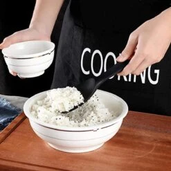 Doodadeals® Siliconen Rijstlepel - Rijst Opscheplepel - Rijstlepel Kunststof - Zwart - 1 Stuk -Kwaliteitskeukenwinkel Voor Thuis 1200x1200 1283