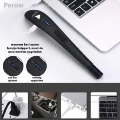 Oplaadbare Lange Elektrische Aansteker - Zwart - Duurzame Plasma Aansteker - Inclusief Cadeauverpakking - BBQ - Kaarsen -Kwaliteitskeukenwinkel Voor Thuis 1200x1200 234