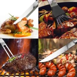 Saveur Royal® 35-delige Barbecue Gereedschapset In Roestvrij Staal - BBQ Grill Set Met Draagtas - Barbecuegerei-sets - Barbecue Accessoires Gereedschap - 35-delig -Kwaliteitskeukenwinkel Voor Thuis 1200x1200 290