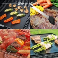 Mountain Jack® 40-Delige Luxe BBQ Grill Accessoires Set In Roestvrij Staal – Barbecue Gereedschap – Tangenset, Vlees Thermometer, Vleestang, Borstel, Spiezen, Vleesmes, Vleesvork -Kwaliteitskeukenwinkel Voor Thuis 1200x1200 297