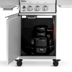 Burnhard Gas BBQ FRED JR. Deluxe - 2 Branders - Incl. Keramische Infraroodbrander & Afdekhoes - Deluxe -Kwaliteitskeukenwinkel Voor Thuis 1200x1200 351