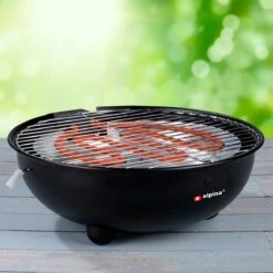 Alpina Elektrische BBQ - Tafel-Barbecue - Geen Rook - Binnen Barbecueën - 1250W - Ø 30 Cm - Zwart -Kwaliteitskeukenwinkel Voor Thuis 1200x1200 357