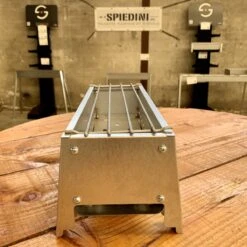 Spiedini Saté-bbq Bali 40 Mini - Kleine, Smalle Houtskoolbarbecue Met Horizontaal Rooster Voor Sate Of Andere Spiesjes - 40 Cm Lang, 11 Cm Breed, 14 Cm Hoog - Ideaal Voor Tuin- Of Open Haard, Of Balkon - Materiaal: Gealuminiseerd Ijzer -Kwaliteitskeukenwinkel Voor Thuis 1200x1200 359