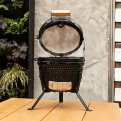 BluMill Kamado BBQ Egg - Kamado 13 Inch - Incl. Vlees Thermometer - Houtskoolbarbecues - Zwart - Ø 27cm -Kwaliteitskeukenwinkel Voor Thuis 1200x1200 366