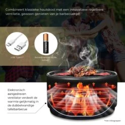 Ozocozy BBQ-ONE Houtskool Tafelbarbecue - Ø30 Cm- Zwart - Incl. Draagtas, Siliconen Bakkwast En RVS-Barbecuetang 20 Ozocozy BBQ-ONE Houtskool Tafelbarbecue - Ø30 Cm- Zwart - Incl. Draagtas, Siliconen Bakkwast En RVS-Barbecuetang -Kwaliteitskeukenwinkel Voor Thuis 1200x1200 377