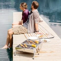 BBQ Collection Houtskoolbarbecue - Cilinder - Chroom -Kwaliteitskeukenwinkel Voor Thuis 1200x1200 379