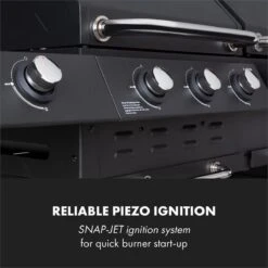 Klarstein Kingsville Double Barbecue - Houtskool- En Gasbarbecue - Smoker BBQ - Inclusief Deksels En Thermometer - Met 2 Roosters - Zwart -Kwaliteitskeukenwinkel Voor Thuis 1200x1200 386