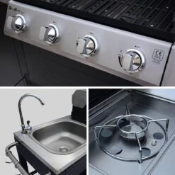 Alice's Garden Gas BBQ D'Artagnan - Zwart - 5 Branders - Buitenkeuken -Kwaliteitskeukenwinkel Voor Thuis 1200x1200 392