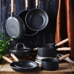 GreenChef Vintage Wokpan 28cm/3.7L - Zwart - Inductie - PFAS-vrij -Kwaliteitskeukenwinkel Voor Thuis 1200x1200 466