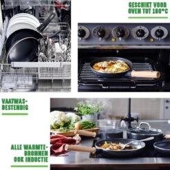 GreenChef Vintage Wokpan 28cm/3.7L - Zwart - Inductie - PFAS-vrij -Kwaliteitskeukenwinkel Voor Thuis 1200x1200 469