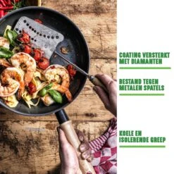 GreenChef Vintage Wokpan 28cm/3.7L - Zwart - Inductie - PFAS-vrij -Kwaliteitskeukenwinkel Voor Thuis 1200x1200 470