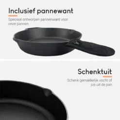 Ocina Gietijzeren Pan – ø30,5cm - Skillet - Koekenpan – Hapjespan – Koekenpan Inductie – Koekenpannenset - Gietijzeren Pan Bbq - Gietijzer -Kwaliteitskeukenwinkel Voor Thuis 1200x1200 473