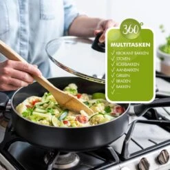 GreenPan Memphis Koekenpan 28cm - Zwart - Inductie - PFAS-vrij -Kwaliteitskeukenwinkel Voor Thuis 1200x1200 612